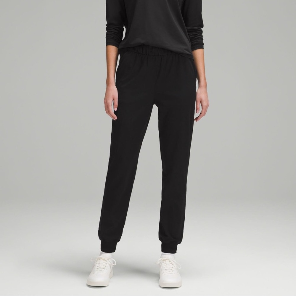 Lululemon Stretch High-Rise Jogger, Full Length Black, size 12